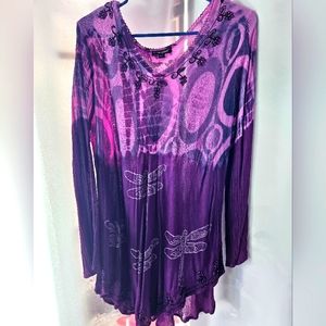Greater Good Boho Bling Blouse Size 1x